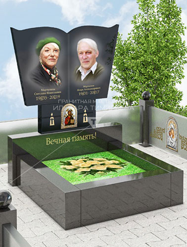 Стеклянный памятник (Модель Combi-11)