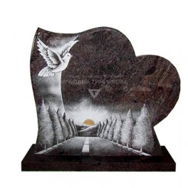 Памятник Сердце с рисунком
